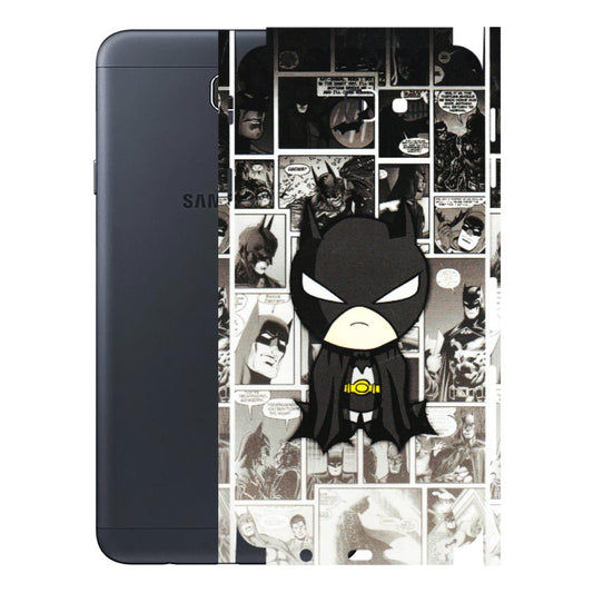 Samsung M/F/Note/Flip and C Phone Skins (All Models) - Toon Batman - 3D Embossed Finish (L-182) Samsung Galaxy J7 Prime