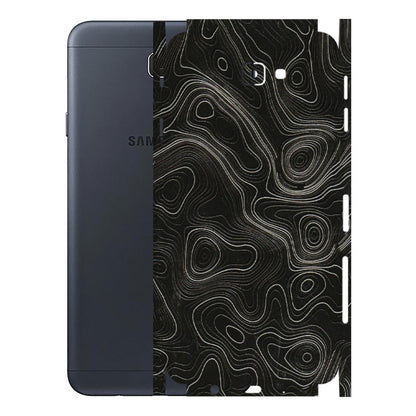 Samsung M/F/Note/Flip and C Phone Skins (All Models) - Black Swirl - 3D Embossed Finish (L-196) Samsung Galaxy J7 Prime