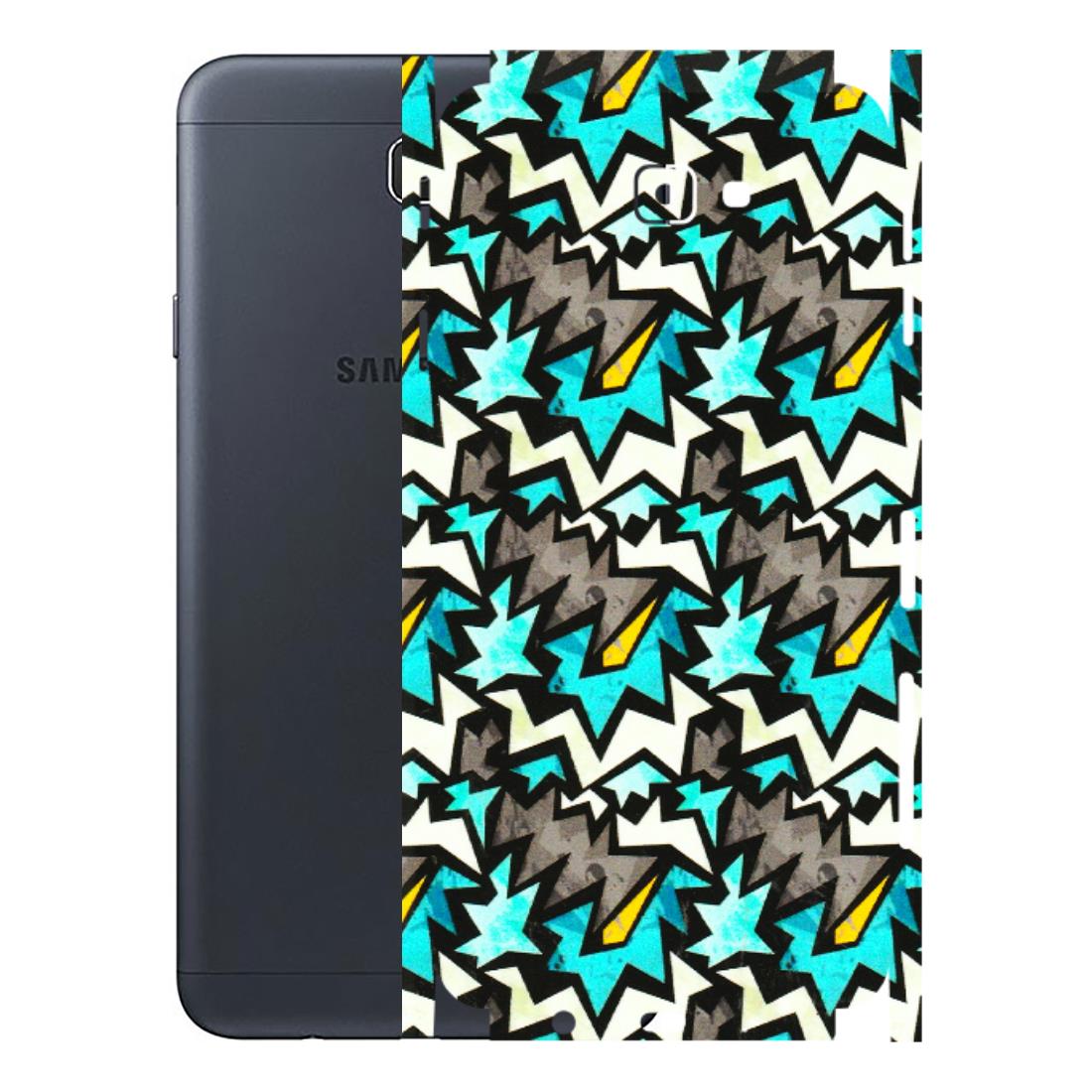 Samsung M/F/Note/Flip and C Phone Skins (All Models) - Funky Zig Zag - 3D Embossed Finish (L-223) Samsung Galaxy J7 Prime