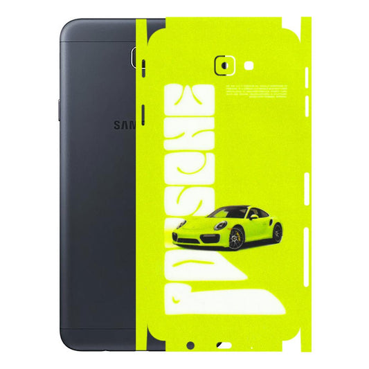 Samsung M/F/Note/Flip and C Phone Skins (All Models) - Lime Green Porche - 3D Embossed Finish (L-30) Samsung Galaxy J7 Prime