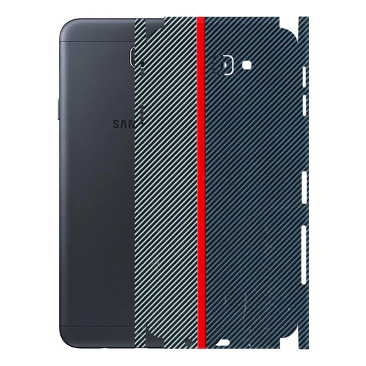 Samsung M/F/Note/Flip and C Phone Skins (All Models) - Blue Sober Lines - 3D Embossed Finish (L-305) Samsung Galaxy J7 Prime