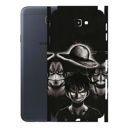 Samsung M/F/Note/Flip and C Phone Skins (All Models) - Black Luffy Hat - 3D Embossed Finish (L-57) Samsung Galaxy J7 Prime