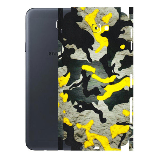 Samsung M/F/Note/Flip and C Phone Skins (All Models) - Yellow Camouflage - 3D Embossed Finish (L-61) Samsung Galaxy J7 Prime