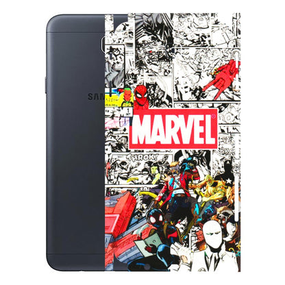 Samsung M/F/Note/Flip and C Phone Skins (All Models) - Marvel Colorful Comic - 3D Embossed Finish (L-64) Samsung Galaxy J7 Prime
