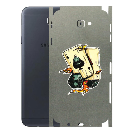 Samsung M/F/Note/Flip and C Phone Skins (All Models) - Grey Cards Of Ace - 3D Embossed Finish (L-77) Samsung Galaxy J7 Prime