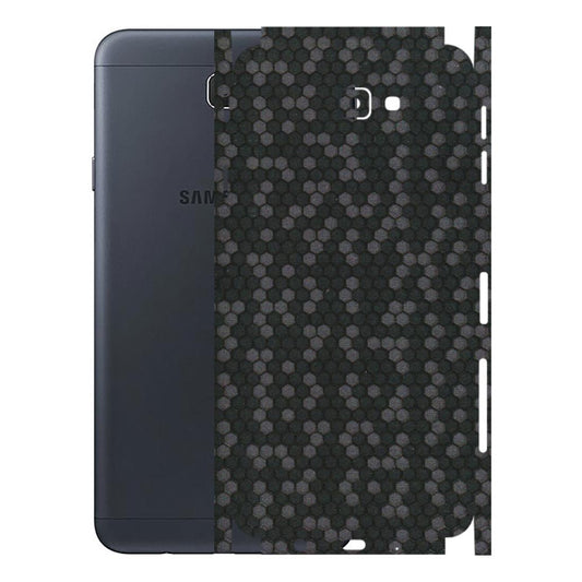 Samsung M/F/Note/Flip and C Phone Skins (All Models) - Black Grey Honeycomb Sober - 3D Embossed Finish (L-85) Samsung Galaxy J7 Prime