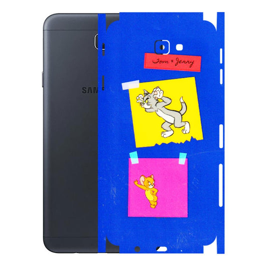Samsung M/F/Note/Flip and C Phone Skins (All Models) - Tom N Jerry Sticky Notes - 3D Embossed Finish (L-88) Samsung Galaxy J7 Prime
