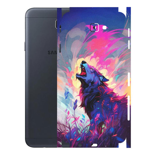 Samsung M/F/Note/Flip and C Phone Skins (All Models) - New Wild Wolf Abstract - Matte Finish (M-125) Samsung Galaxy J7 Prime