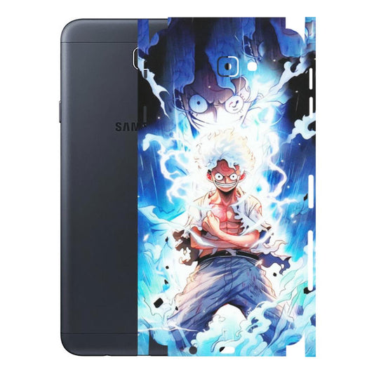Samsung M/F/Note/Flip and C Phone Skins (All Models) - Blue Thunder Luffy Anime - Matte Finish (M-132) Samsung Galaxy J7 Prime