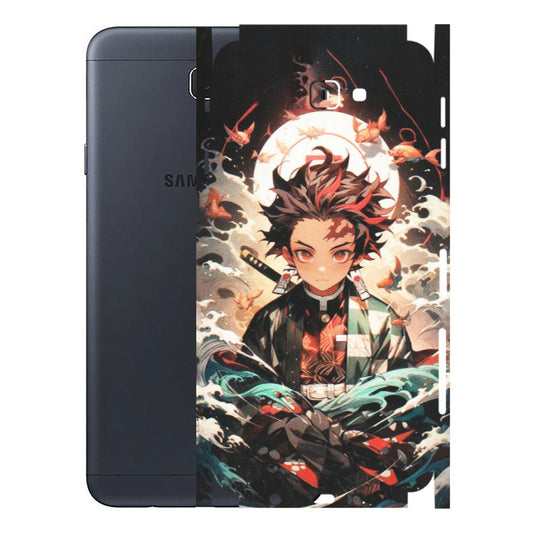 Samsung M/F/Note/Flip and C Phone Skins (All Models) - Tanjiro Demon Slayer Anime - Matte Finish (M-158) Samsung Galaxy J7 Prime