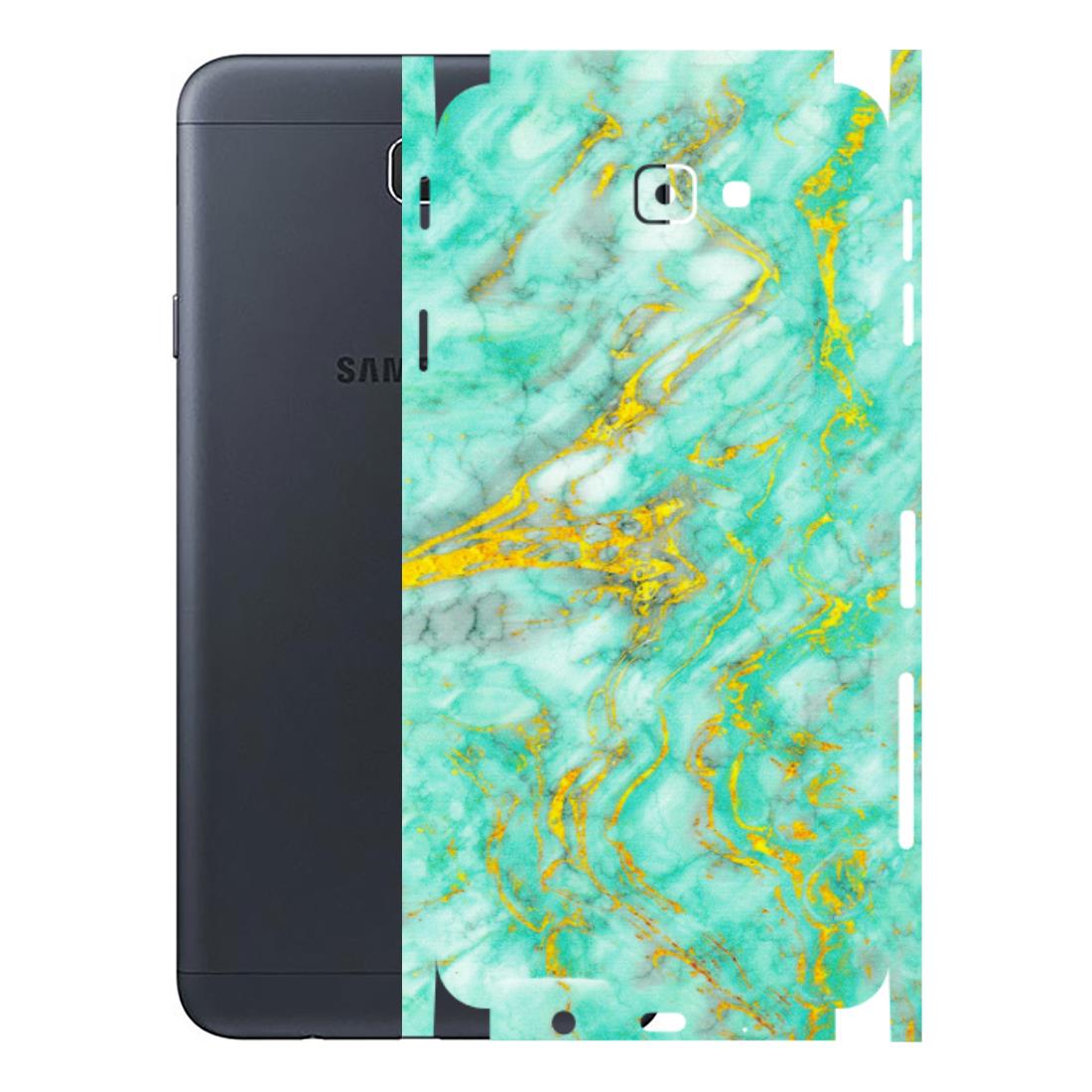 Samsung M/F/Note/Flip and C Phone Skins (All Models) - Green And Gold Marble Feel - Matte Finish (M-16) Samsung Galaxy J7 Prime