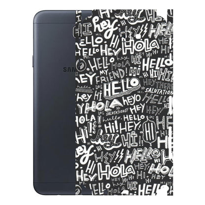 Samsung M/F/Note/Flip and C Phone Skins (All Models) - Hi Hello Doodles - Matte Finish (M-25) Samsung Galaxy J7 Prime