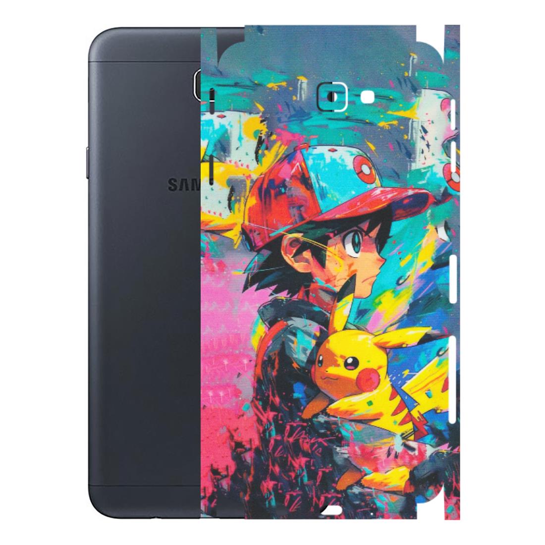 Samsung M/F/Note/Flip and C Phone Skins (All Models) - Ash & Pikachu - Matte Finish (M-26) Samsung Galaxy J7 Prime