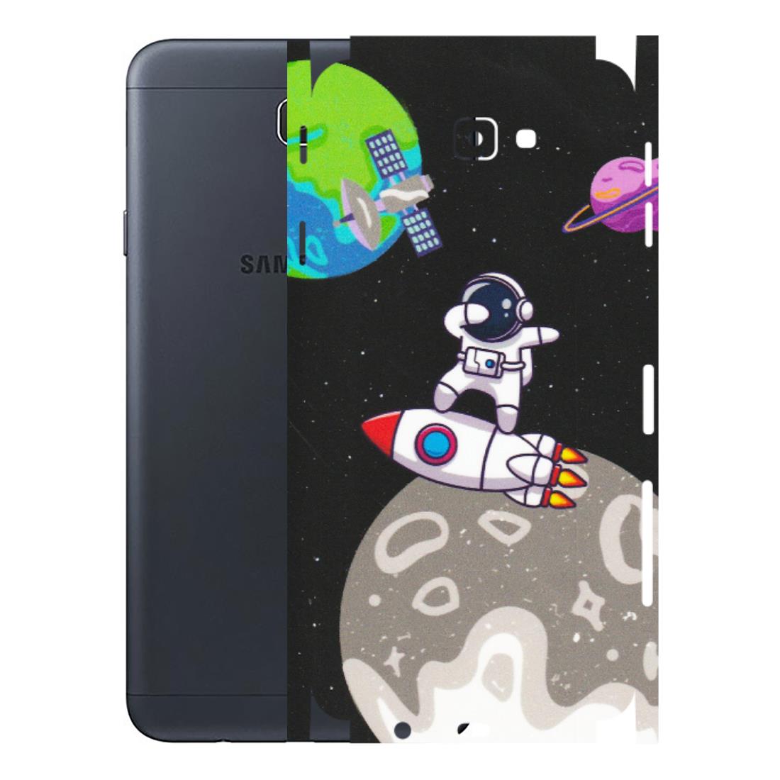 Samsung M/F/Note/Flip and C Phone Skins (All Models) - Astronaut Vibing Toon Running - Matte Finish (M-39) Samsung Galaxy J7 Prime