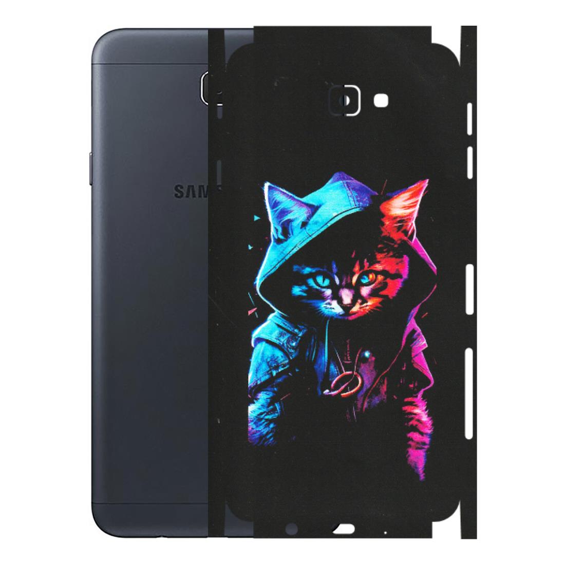 Samsung M/F/Note/Flip and C Phone Skins (All Models) - Cyberpunk Cat - Matte Finish (M-45) Samsung Galaxy J7 Prime