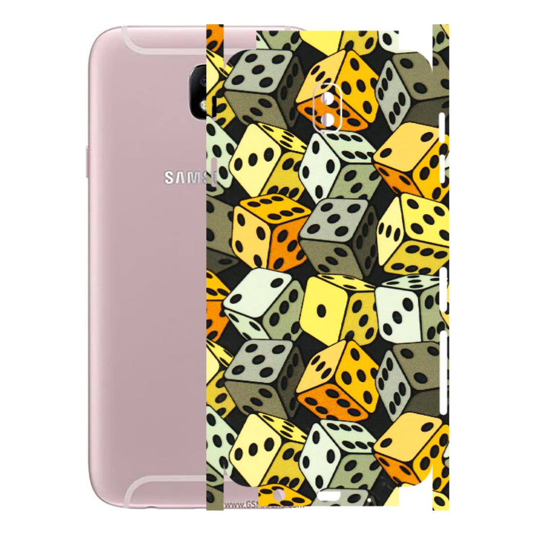 Samsung M/F/Note/Flip and C Phone Skins (All Models) - Dices Of Life - 3D Embossed Finish (L-04) Samsung Galaxy J7 Pro