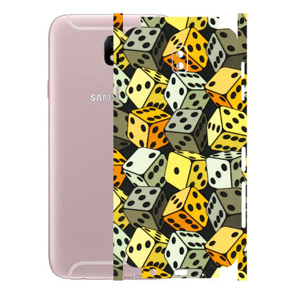Samsung M/F/Note/Flip and C Phone Skins (All Models) - Dices Of Life - 3D Embossed Finish (L-04) Samsung Galaxy J7 Pro