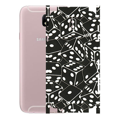 Samsung M/F/Note/Flip and C Phone Skins (All Models) - Big Black Dices - 3D Embossed Finish (L-106) Samsung Galaxy J7 Pro