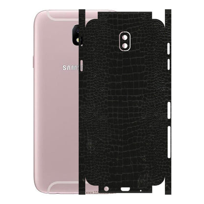Samsung M/F/Note/Flip and C Phone Skins (All Models) - Snake Leather Black - 3D Embossed Finish (L-107) Samsung Galaxy J7 Pro