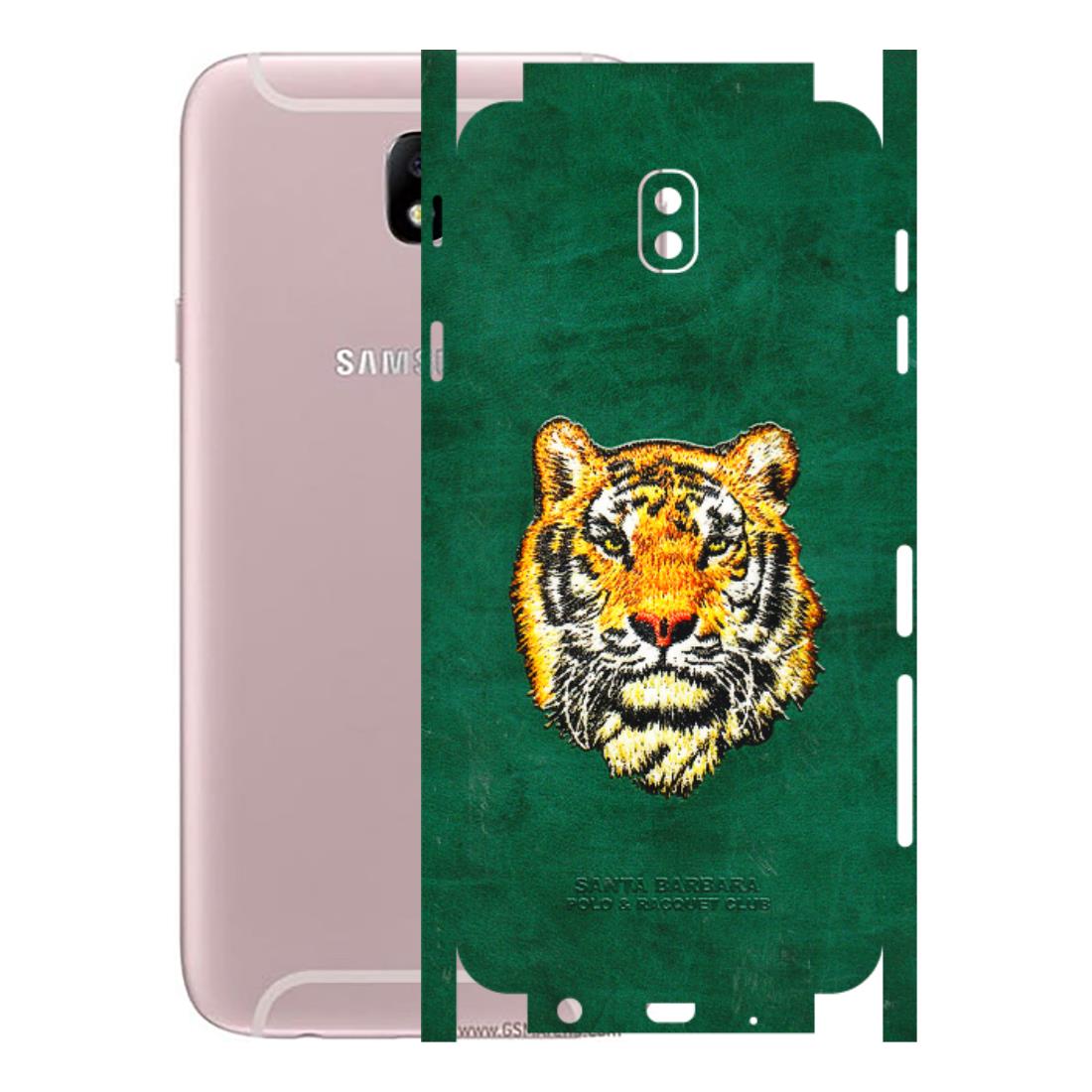 Samsung M/F/Note/Flip and C Phone Skins (All Models) - Leather Feel Tiger - 3D Embossed Finish (L-111) Samsung Galaxy J7 Pro