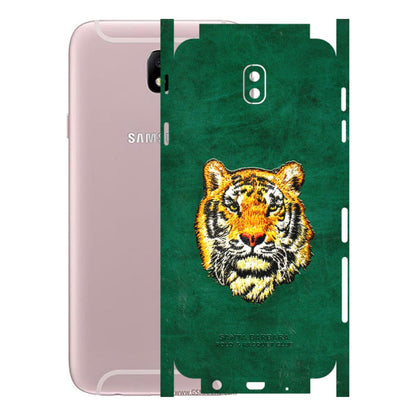 Samsung M/F/Note/Flip and C Phone Skins (All Models) - Leather Feel Tiger - 3D Embossed Finish (L-111) Samsung Galaxy J7 Pro
