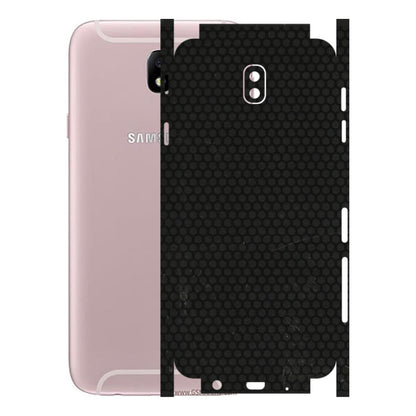 Samsung M/F/Note/Flip and C Phone Skins (All Models) - Black honeycomb - 3D Embossed Finish (L-114) Samsung Galaxy J7 Pro