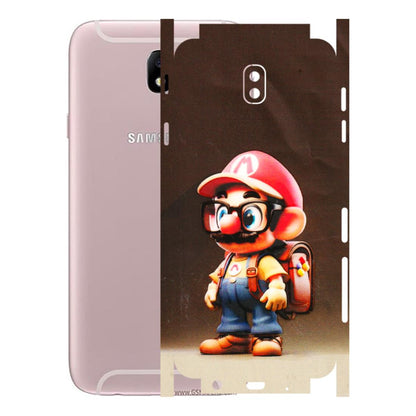 Samsung M/F/Note/Flip and C Phone Skins (All Models) - Little Mario - 3D Embossed Finish (L-119) Samsung Galaxy J7 Pro