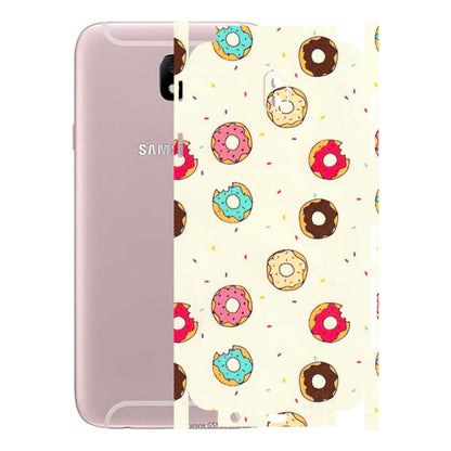Samsung M/F/Note/Flip and C Phone Skins (All Models) - Mini Donuts Doodle Art - 3D Embossed Finish (L-122) Samsung Galaxy J7 Pro