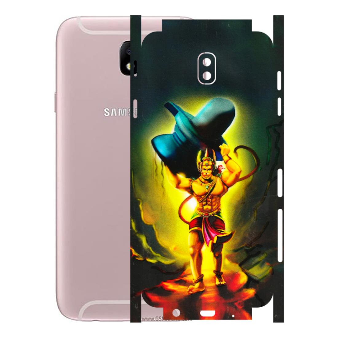 Samsung M/F/Note/Flip and C Phone Skins (All Models) - Hanuman Ji - 3D Embossed Finish (L-128) Samsung Galaxy J7 Pro