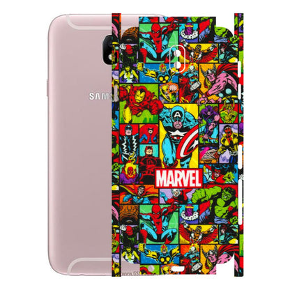 Samsung M/F/Note/Flip and C Phone Skins (All Models) - MARVELOUS Comic Characters - 3D Embossed Finish (L-129) Samsung Galaxy J7 Pro