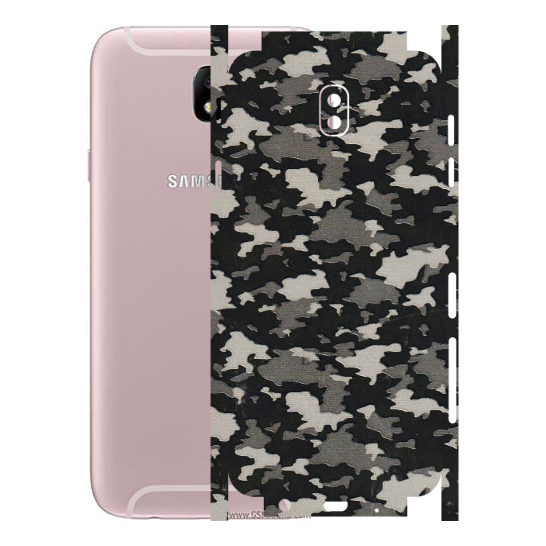 Samsung M/F/Note/Flip and C Phone Skins (All Models) - Black/Grey Camoflaunge - 3D Embossed Finish (L-142) Samsung Galaxy J7 Pro