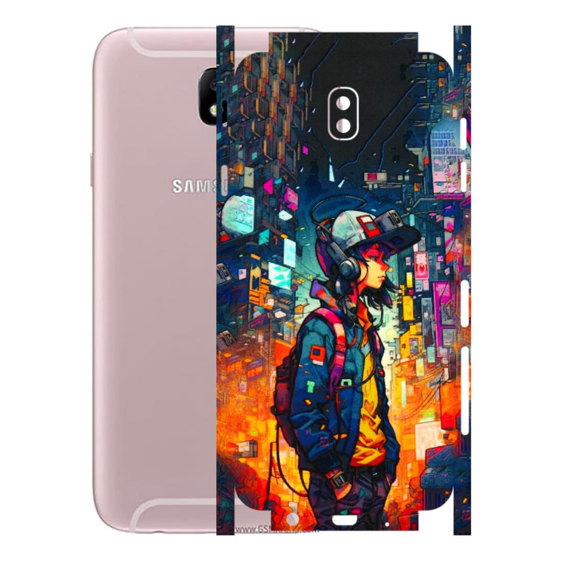 Samsung M/F/Note/Flip and C Phone Skins (All Models) - Street Anime Guy - 3D Embossed Finish (L-158) Samsung Galaxy J7 Pro
