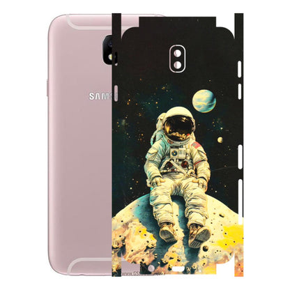 Samsung M/F/Note/Flip and C Phone Skins (All Models) - Astronaut in Space - 3D Embossed Finish (L-16) Samsung Galaxy J7 Pro