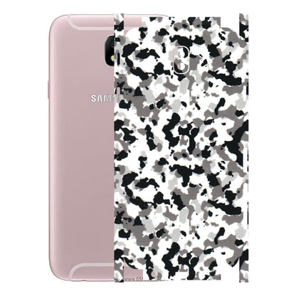 Samsung M/F/Note/Flip and C Phone Skins (All Models) - White Black Camouflage - 3D Embossed Finish (L-18) Samsung Galaxy J7 Pro