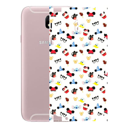Samsung M/F/Note/Flip and C Phone Skins (All Models) - Minnie Mouse & Donald Doodles s - 3D Embossed Finish (L-194) Samsung Galaxy J7 Pro