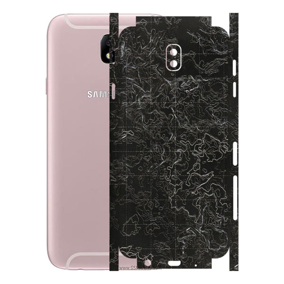 Samsung M/F/Note/Flip and C Phone Skins (All Models) - Black map Texture - 3D Embossed Finish (L-201) Samsung Galaxy J7 Pro