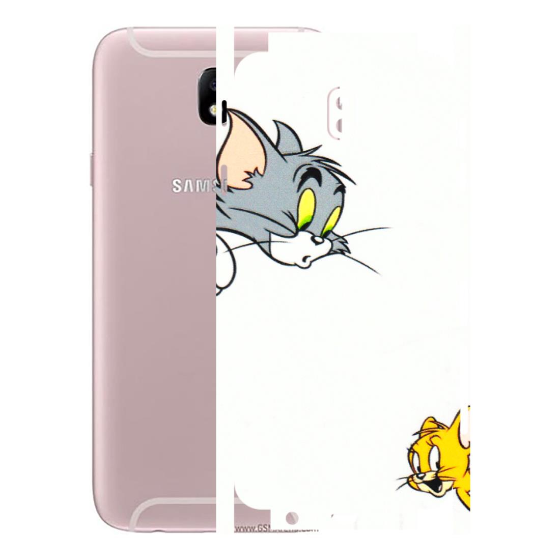 Samsung M/F/Note/Flip and C Phone Skins (All Models) - Cute Tom And Jerry - 3D Embossed Finish (L-220) Samsung Galaxy J7 Pro