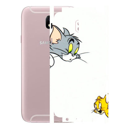 Samsung M/F/Note/Flip and C Phone Skins (All Models) - Cute Tom And Jerry - 3D Embossed Finish (L-220) Samsung Galaxy J7 Pro