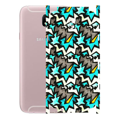 Samsung M/F/Note/Flip and C Phone Skins (All Models) - Funky Zig Zag - 3D Embossed Finish (L-223) Samsung Galaxy J7 Pro