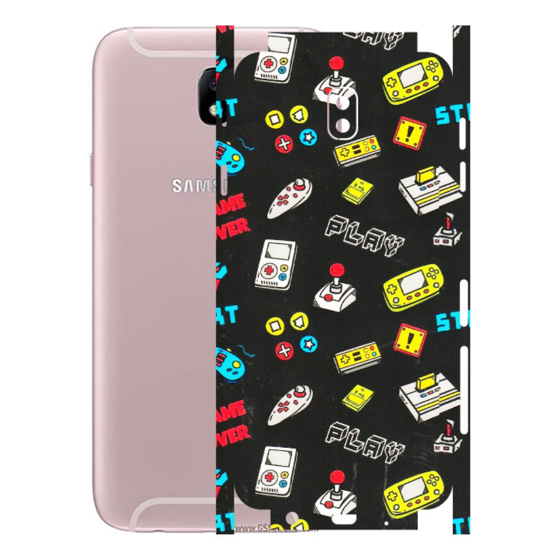 Samsung M/F/Note/Flip and C Phone Skins (All Models) - Gaming Doodles - 3D Embossed Finish (L-224) Samsung Galaxy J7 Pro