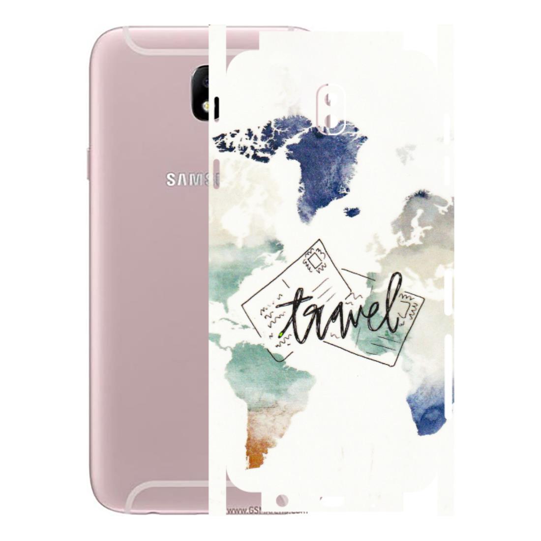 Samsung M/F/Note/Flip and C Phone Skins (All Models) - Travel The World - 3D Embossed Finish (L-232) Samsung Galaxy J7 Pro