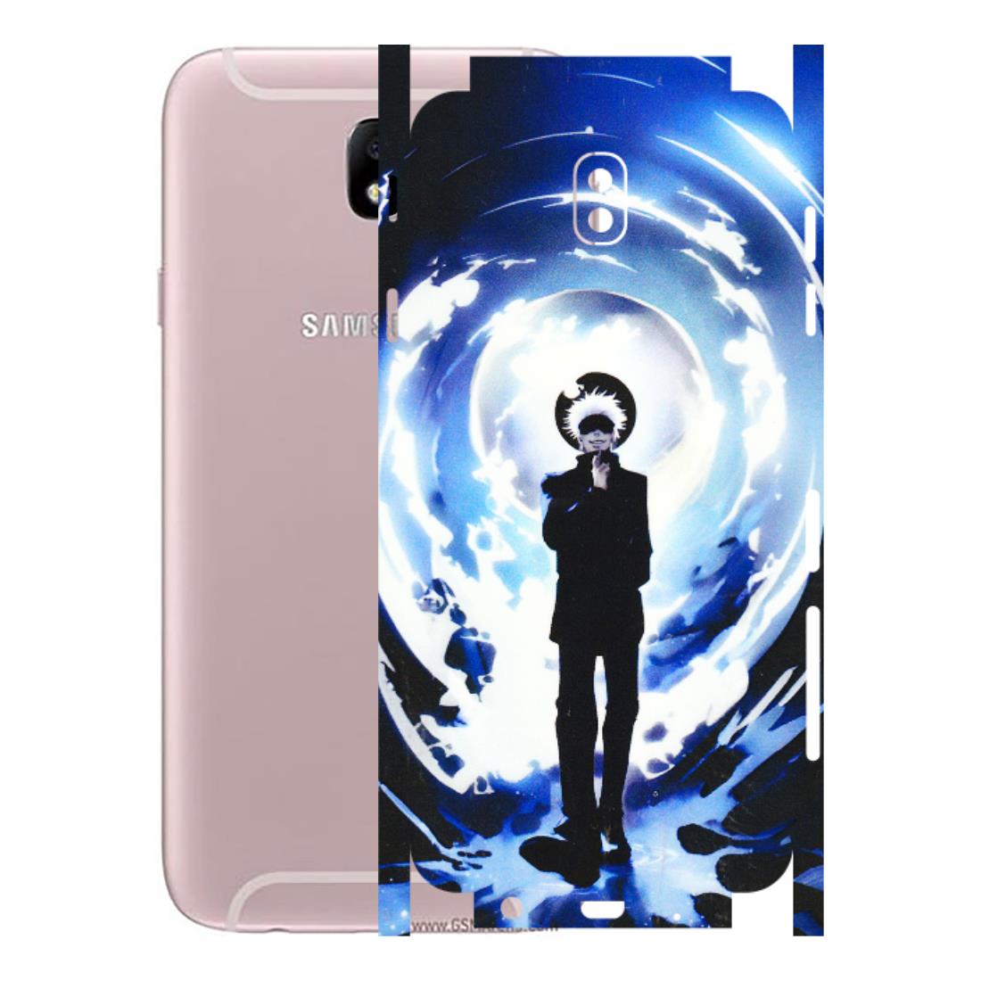 Samsung M/F/Note/Flip and C Phone Skins (All Models) - Satoru Gojo Dark Blue - 3D Embossed Finish (L-235) Samsung Galaxy J7 Pro