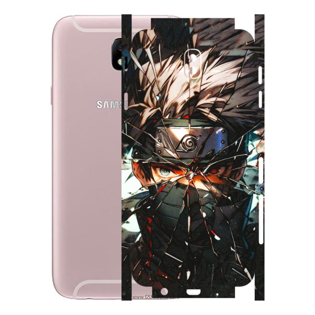 Samsung M/F/Note/Flip and C Phone Skins (All Models) - Kakashi Shattered Glass Effect - 3D Embossed Finish (L-237) Samsung Galaxy J7 Pro