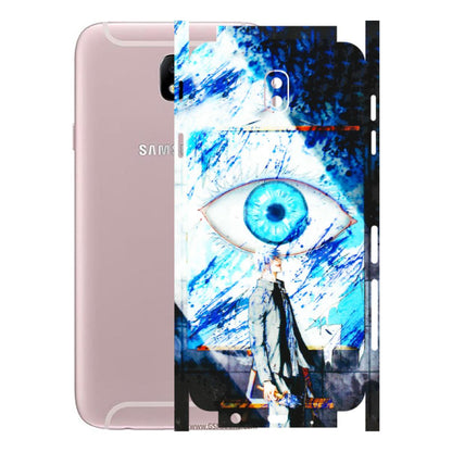 Samsung M/F/Note/Flip and C Phone Skins (All Models) - Gojo Satoru evil eye - 3D Embossed Finish (L-239) Samsung Galaxy J7 Pro