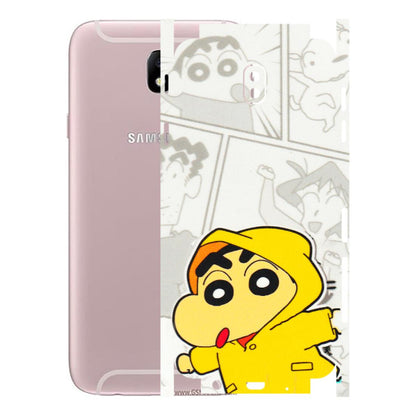 Samsung M/F/Note/Flip and C Phone Skins (All Models) - Yellow Shinchan Comic - 3D Embossed Finish (L-246) Samsung Galaxy J7 Pro