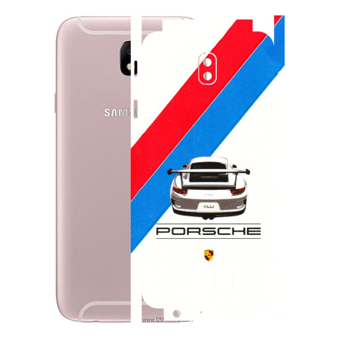 Samsung M/F/Note/Flip and C Phone Skins (All Models) - Porche Car Sober Logo - 3D Embossed Finish (L-248) Samsung Galaxy J7 Pro