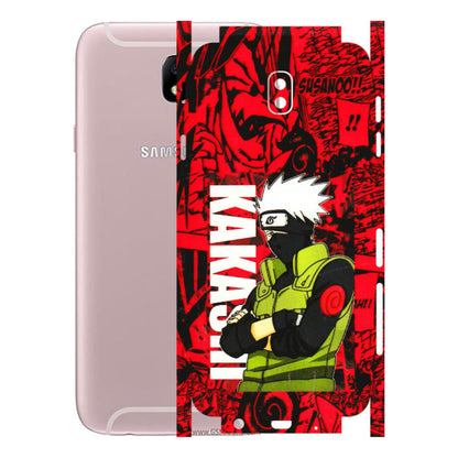 Samsung M/F/Note/Flip and C Phone Skins (All Models) - Kakashi Red Anime - 3D Embossed Finish (L-251) Samsung Galaxy J7 Pro