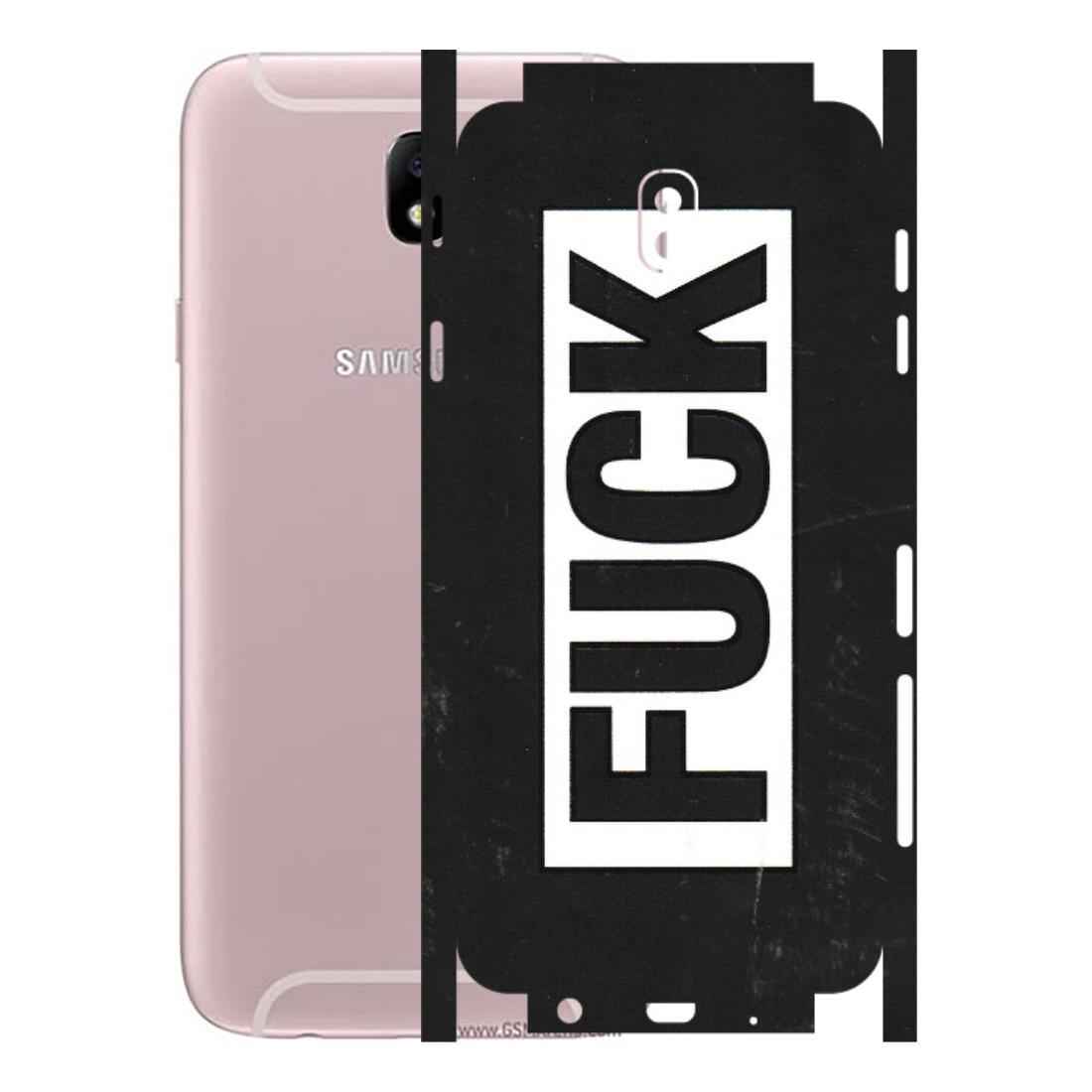 Samsung M/F/Note/Flip and C Phone Skins (All Models) - The F Word - 3D Embossed Finish (L-255) Samsung Galaxy J7 Pro