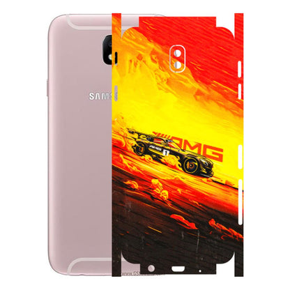 Samsung M/F/Note/Flip and C Phone Skins (All Models) - AMG Car Speed Cover - 3D Embossed Finish (L-256) Samsung Galaxy J7 Pro