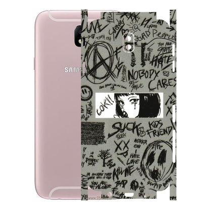 Samsung M/F/Note/Flip and C Phone Skins (All Models) - Never Have Love Anime - 3D Embossed Finish (L-260) Samsung Galaxy J7 Pro